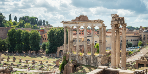 Photo of a Roman excavation site