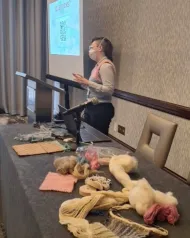 Bayla Kamens presents on ancient textiles at CAMWS