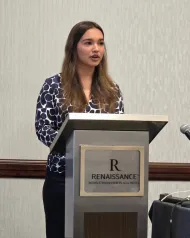 Sienna Mora presenting at CAMWS