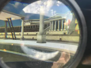 View from inside the headset of The Circo Maximo Experience, Rome, Italy