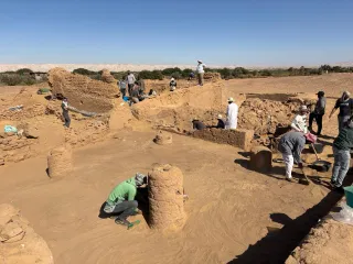 Amheida excavation of a church