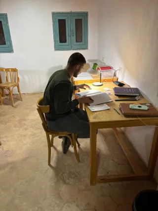 Up late transcribing and translating some of the ostraka that we recovered earlier that day in Room 7.   