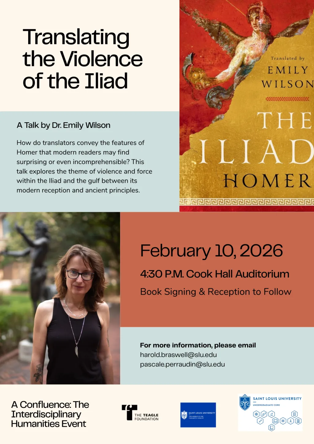 flyer for Wilson event