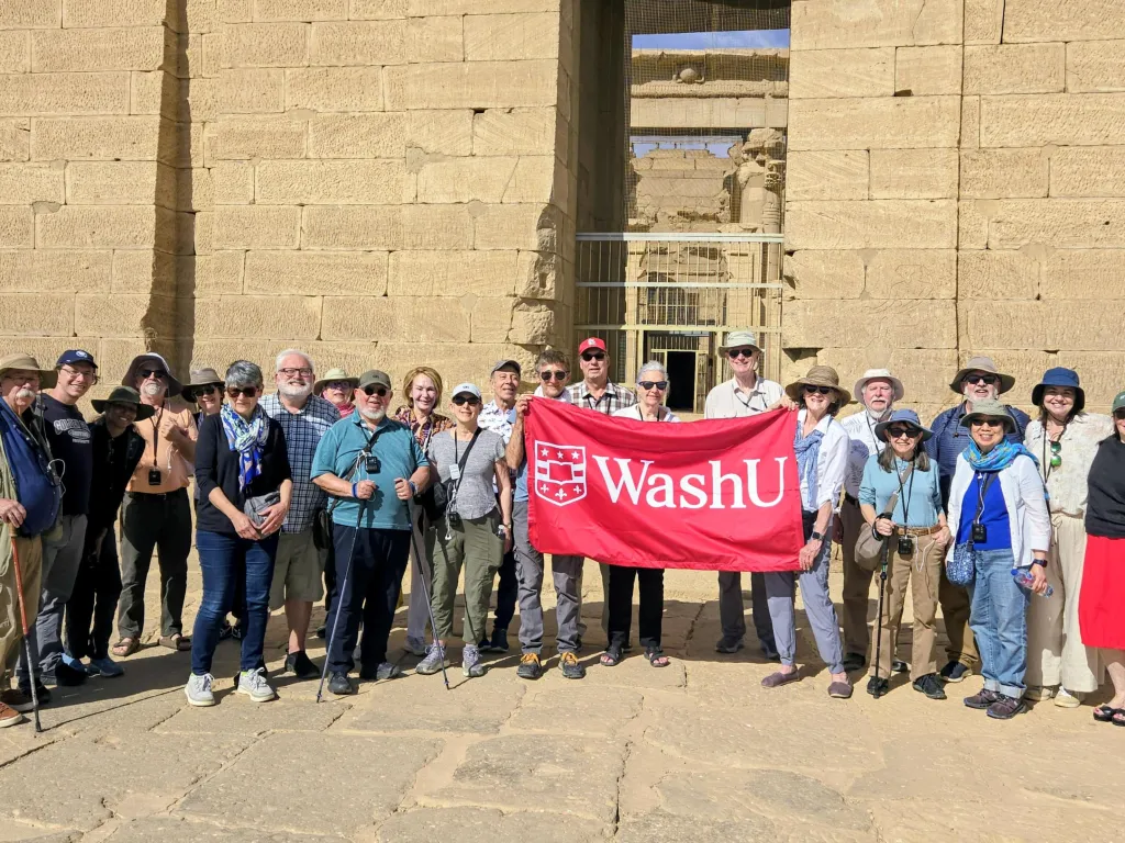alumni and friends at the Nubian Temple of Kalabsha