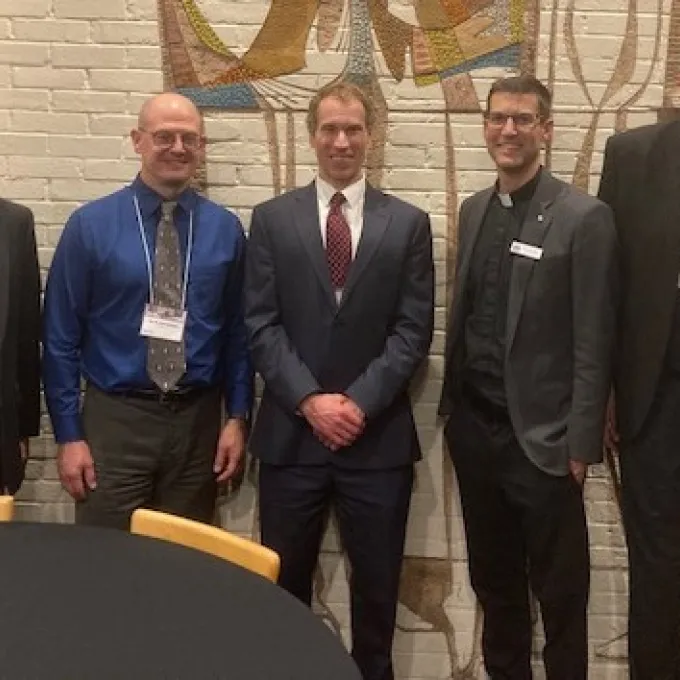 Keeline and WashU MAs at conference