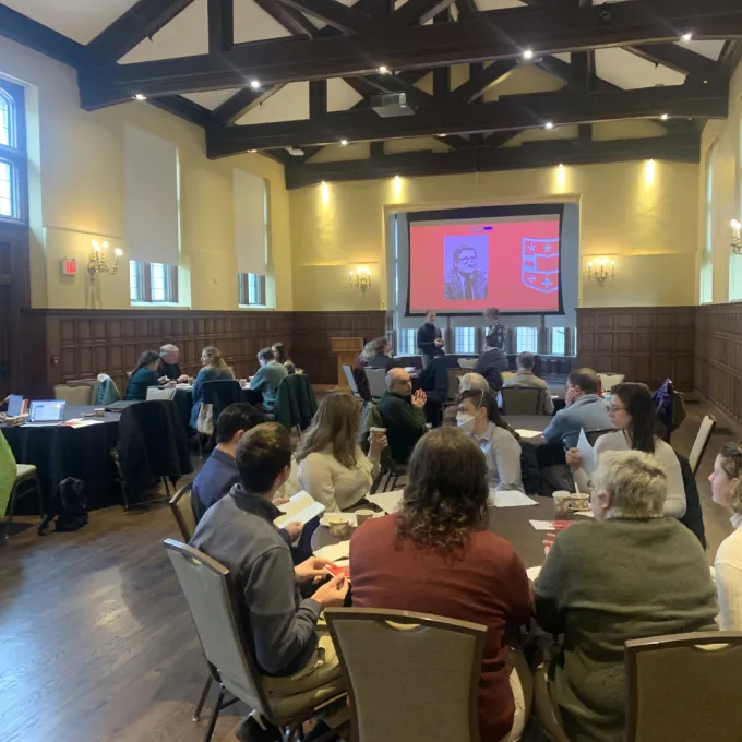 attendees at Umrath Lounge