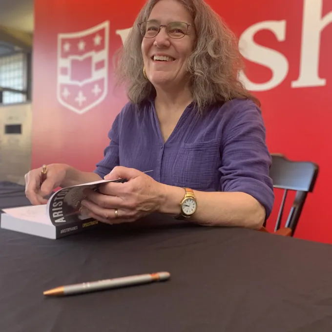 Diane at her book signing