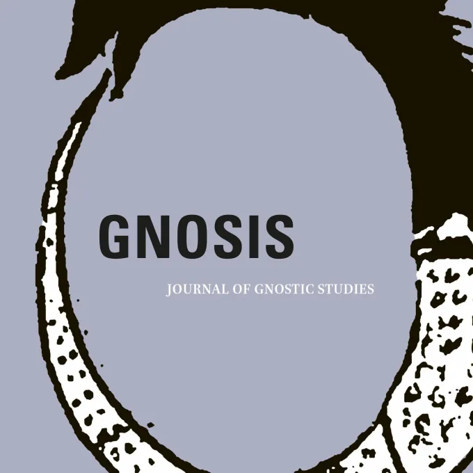 The cover art of the publication, Gnosis. Depecting a serpent eating its tail in a ring around the words, "Gnosis: Journal of Gnostic Studies."